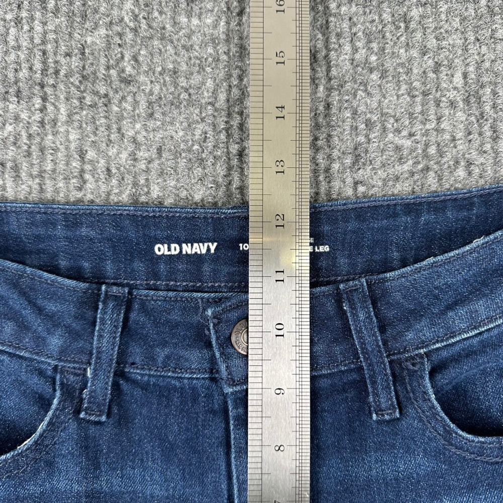 Lot 2 Old Navy Wow Wide Leg Jeans Womens Size 10 High Rise Stretch Denim - Picture 11 of 14